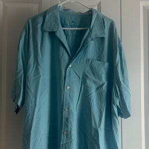 Tommy Bahama Men's Teal Button Down Shirt